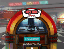 Tablet Screenshot of citycafemenu.com